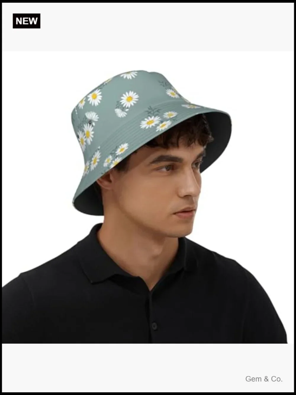 Reversible Floral Bucket Hat Sun Protection Packable Unisex